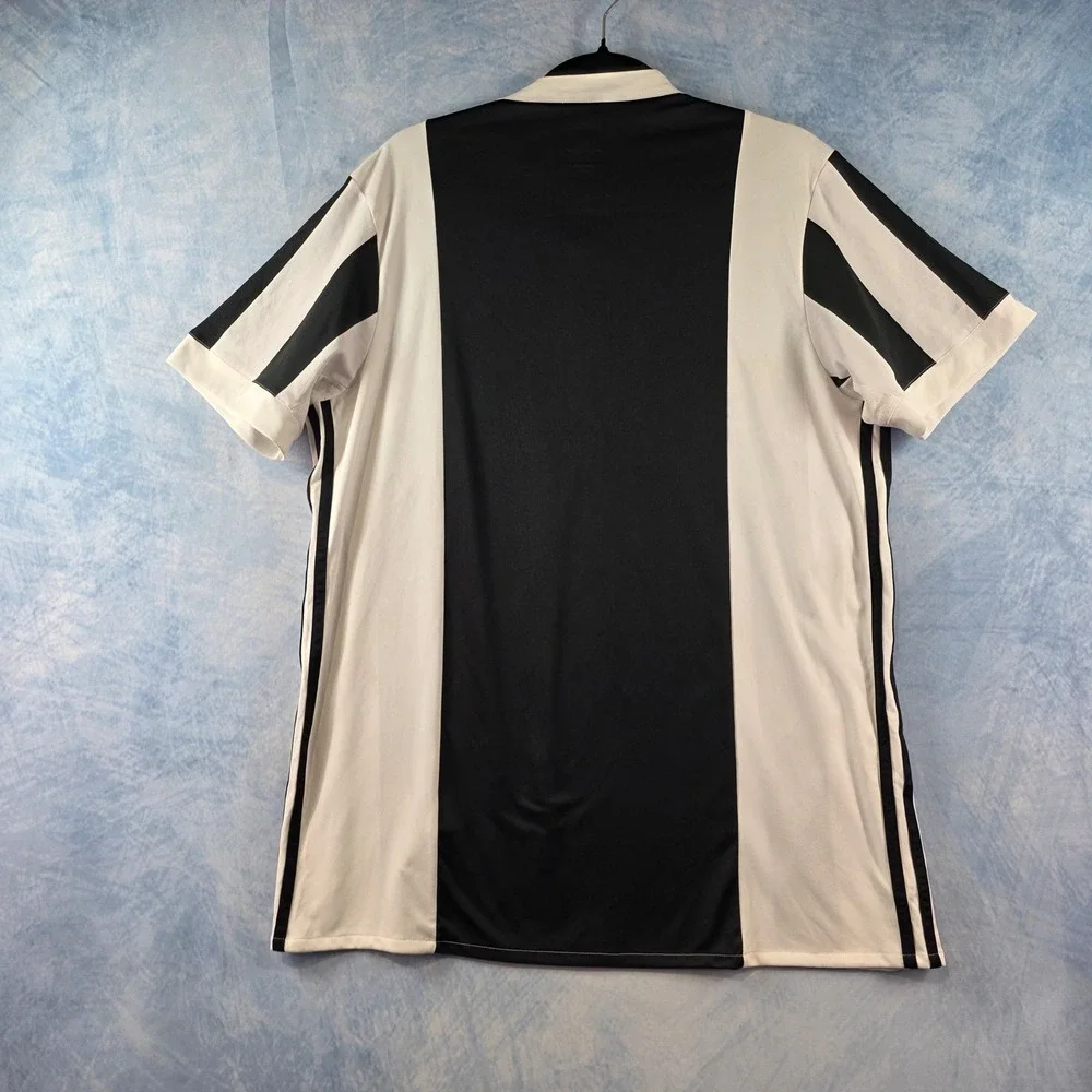 Adidas Juventus 2018-19 Home Jersey Mens Large Black White Striped Jeep Soccer - Picture 9 of 12